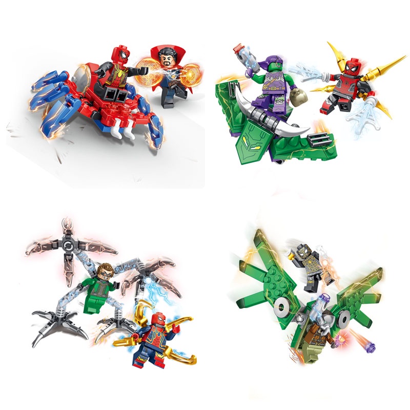 Mô Hình Nhân Vật Người Nhện / Bạch Tuộc / Bác Sĩ Strange