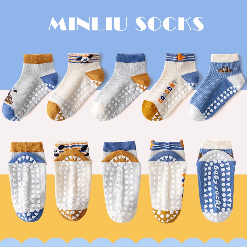 Mẫu tất lưới MINLIU Kids Socks Chính Hãng Cotton, Tất Bé Gái, Tất Bé Trai