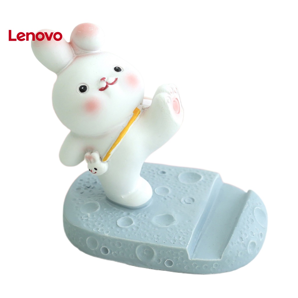 Giá Đỡ Điện Thoại Để Bàn Bằng Resin Hình Thỏ Hoạt Hình Dễ Thương