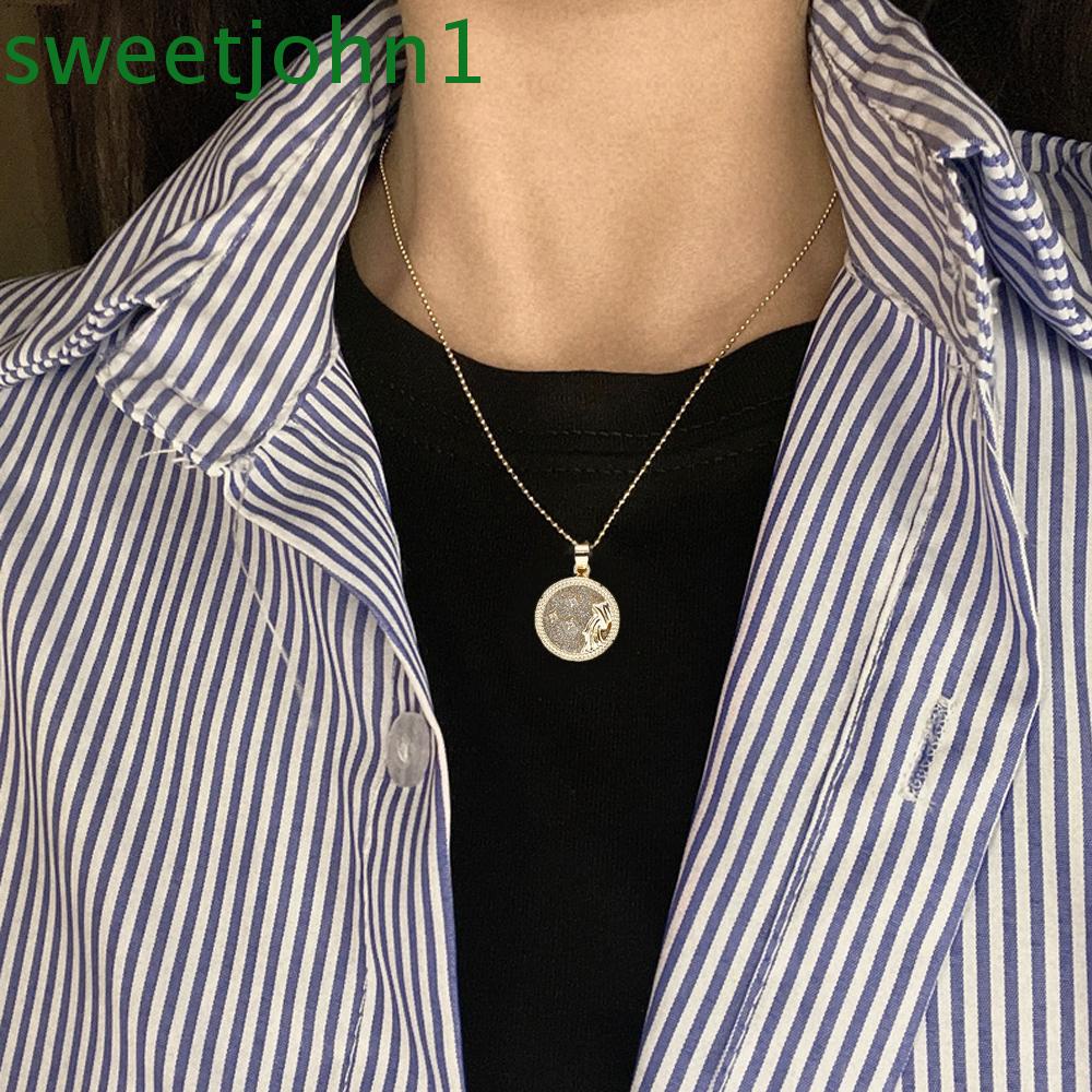 vòng cổ Mặt Hình Cung Hoàng Đạo May Mắn Thời Trang Hàn Quốc Cho Nam Và Nữ