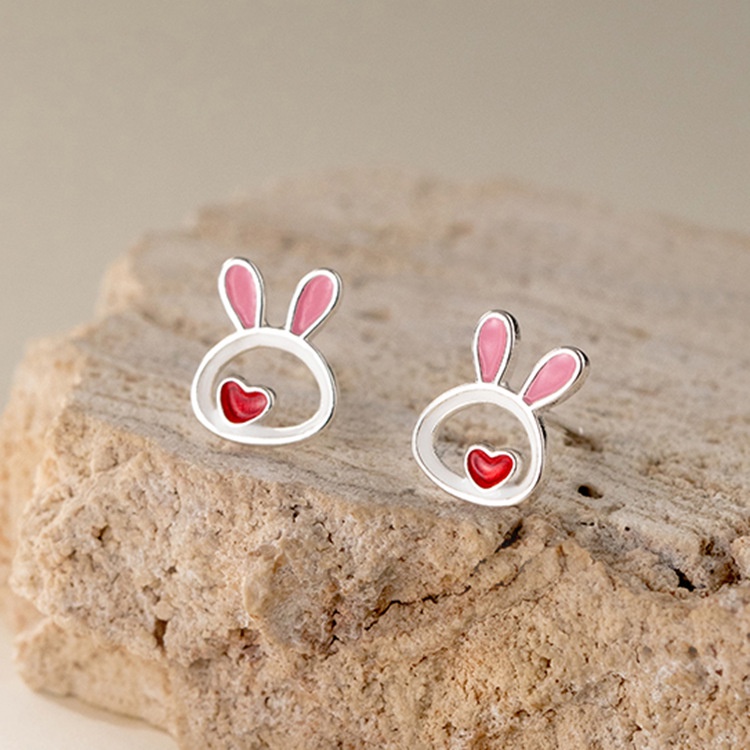 Khuyên Tai Hình Thỏ Dễ Thương Phong Cách Hàn Quốc