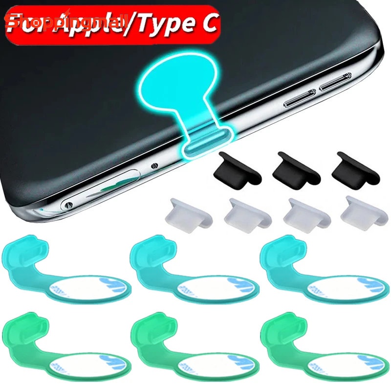 Nút Bịt Cổng Sạc USB Type C Bằng Silicon Chống Bụi Chống Mất Loại C Cho Iphone