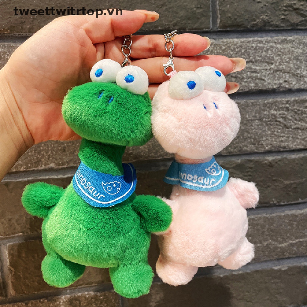 1 Móc Khóa Khủng Long Nhồi Bông 15cm Dễ Thương