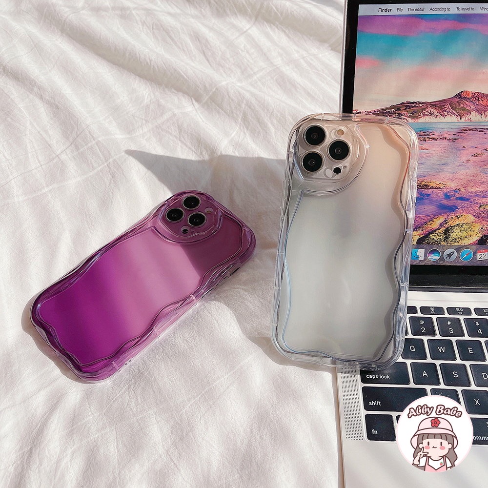 Ốp Điện Thoại TPU Mềm Bo Viền Chống Sốc Màu Gradient Sang Trọng Cho IPhone 14 Pro Max 13 12 11 Pro Max