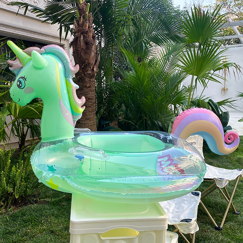 Hàng Mới Về Phao Bơi Ngồi Hình Kỳ Lân Lấp Lánh Cho Bé