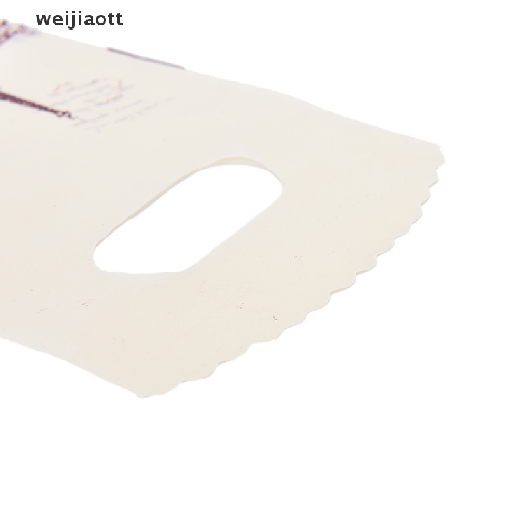 Weijiaott Set 100 Túi Mua Sắm Bằng Nhựa Màu Hồng Hình Tháp Eiffel Có Tay Cầm
