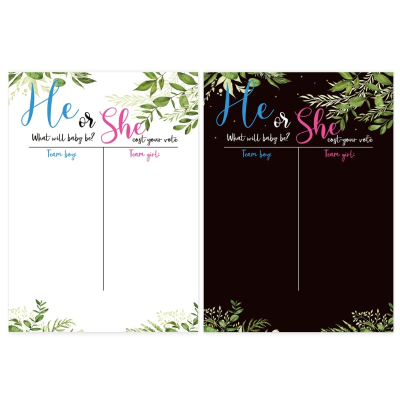 Bộ Thẻ Bài Trò Chơi Super Gender Reveal Vui Nhộn Dành Cho Bé