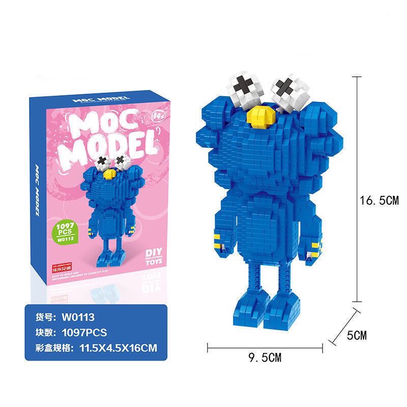 Đồ chơi lắp ráp nhân vật Kaws Moc Model, Mô hình Kaws Brick giá rẻ, LEGO Kaws xếp hình sáng tạo cho bé