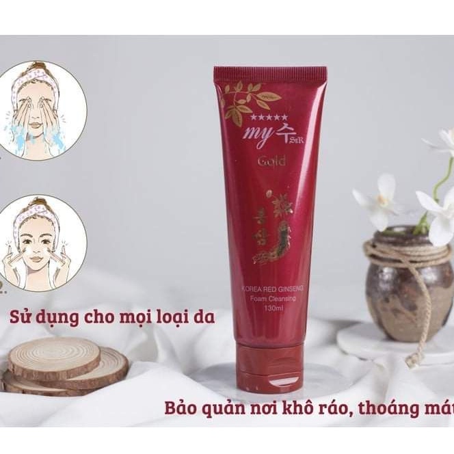 Sửa rửa mặt sâm đỏ My Gold  cho da dầu 130ml