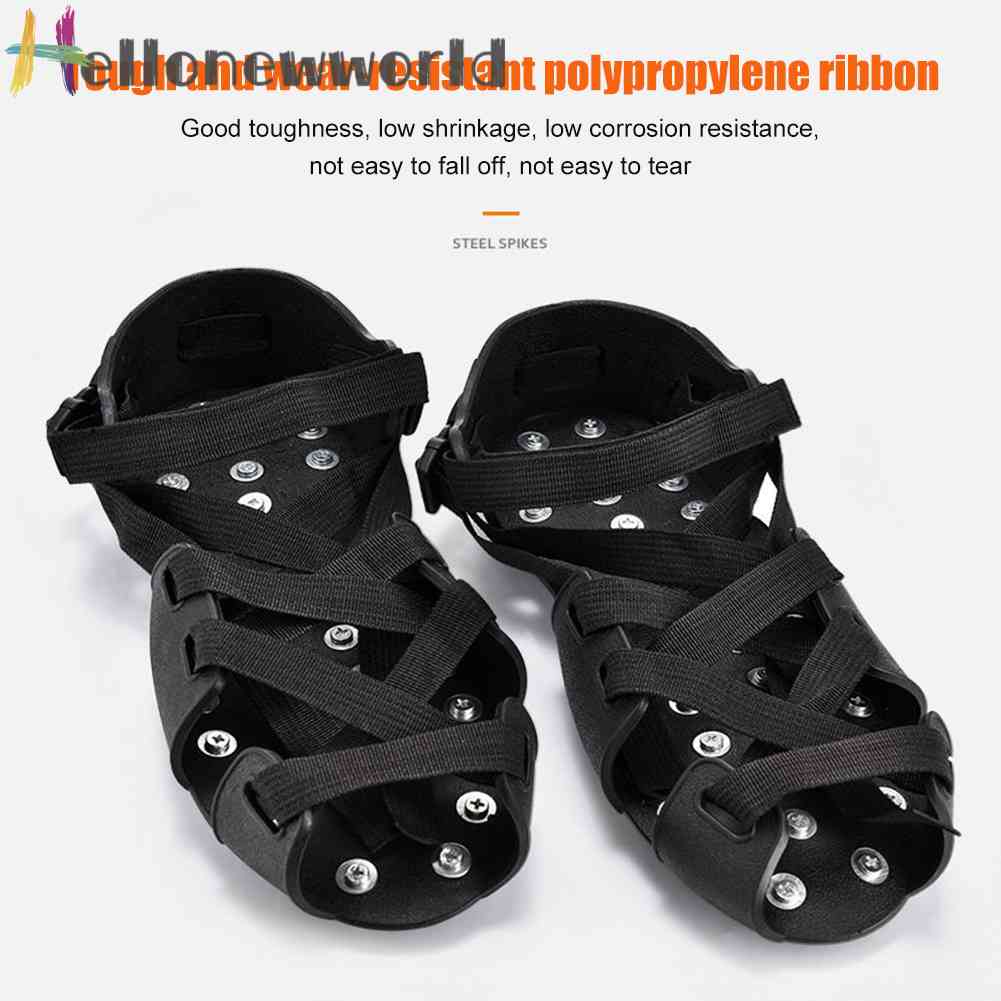 1 Cặp Kẹp Đế Giày 32 Đinh Tán Chống Trượt Tiện Dụng Cho Các Hoạt Động Ngoài Trời
