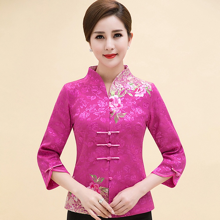 Áo Kiểu Retro Trung Hoa Thoáng Khí Thân Thiện Với Da