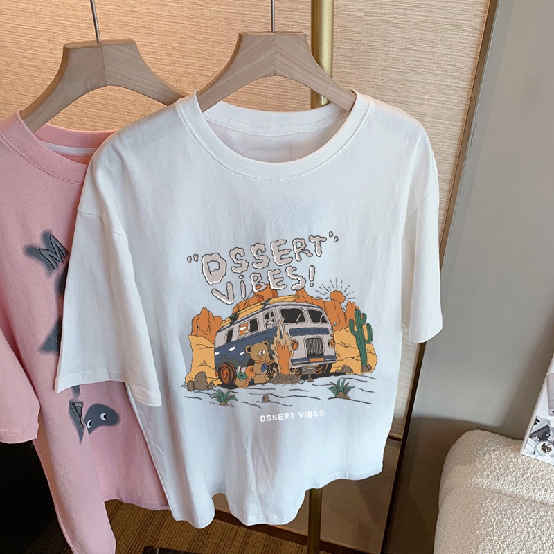 NRVP Áo Thun 100% Cotton Tay NgắN Plus Size Cho Nam Và Nữ