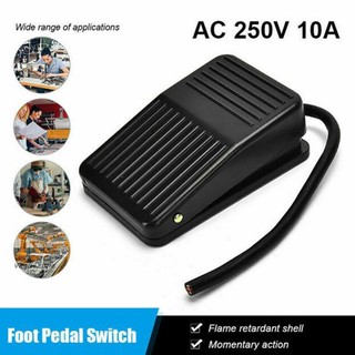 Momentary Anti-skid Foot Switch 250V 10A Electric Power Foot Pedal Switch