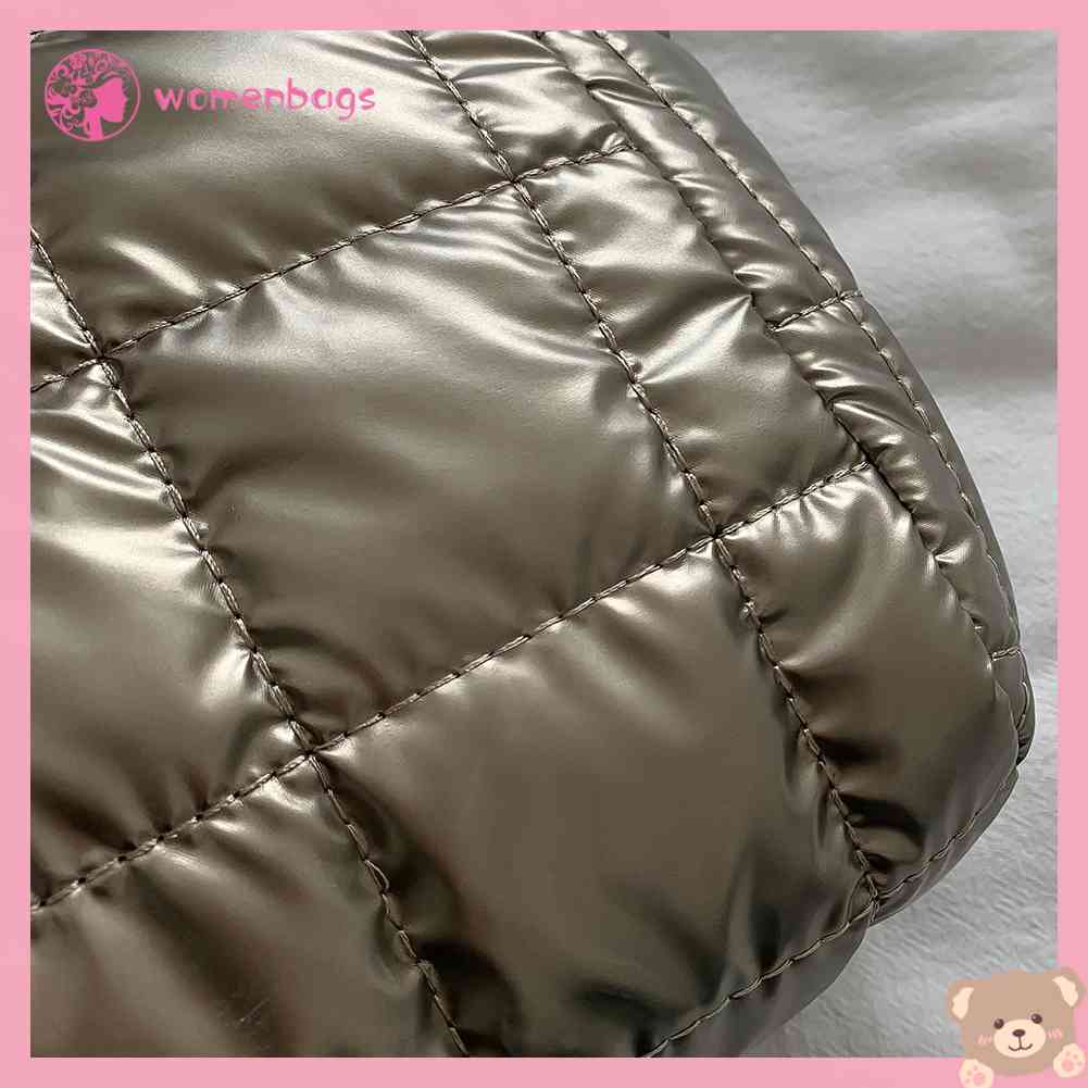 ✿ Phụ Kiện Cho Máy Tính Bảng WB WB WB ✿ Túi Đeo Dưới Cánh Tay Bằng Vải Bông Chần Bông Mềm Nhẹ Thêu Họa Tiết Kẻ Sọc Đơn Giản Thời Trang Nhỏ Gọn