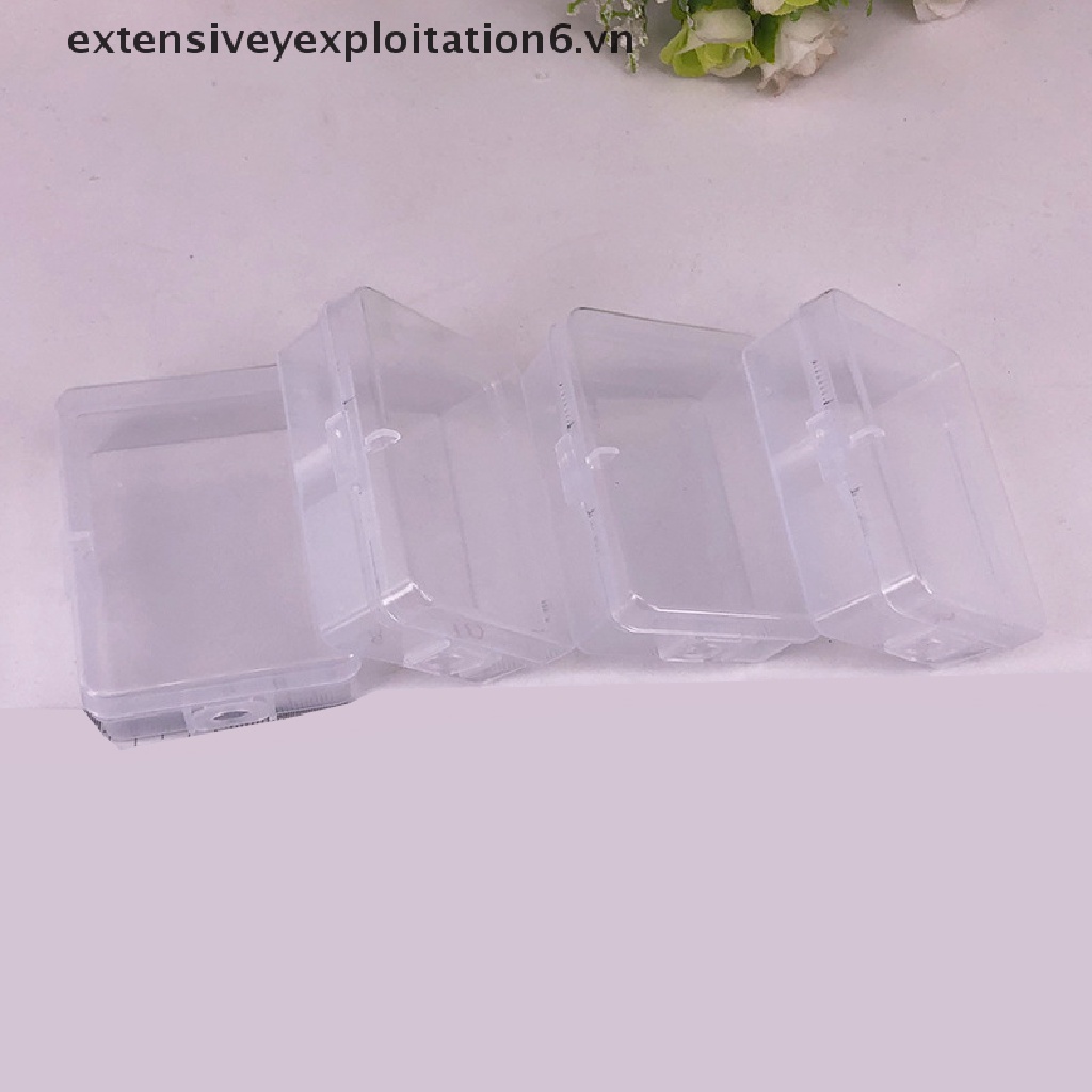 Set 10 Hộp Nhựa Trong Suốt Trưng Bày Trang Sức