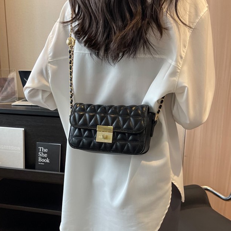 Túi Xách Đeo Vai Họa Tiết Hình Thoi Ánh Sáng Cao Sang Trọng Cho Nữ