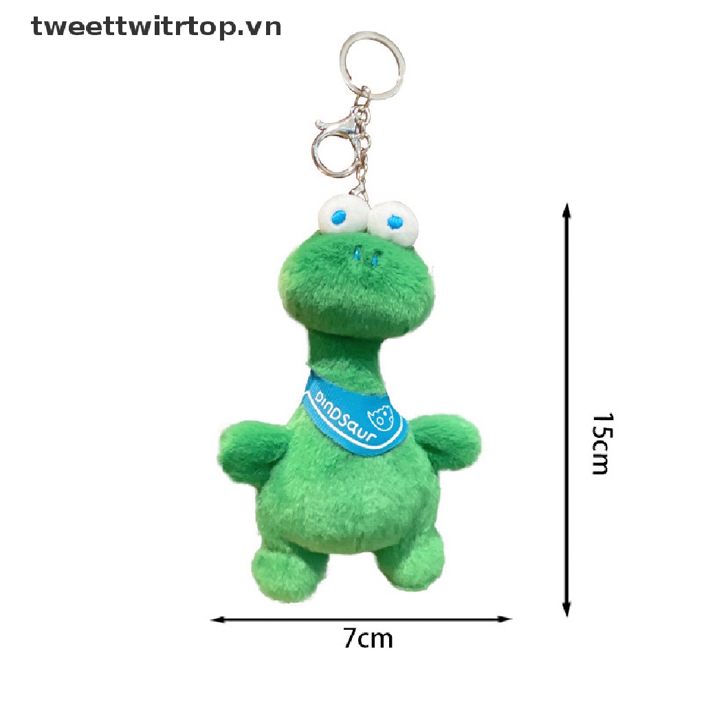 1 Móc Khóa Khủng Long Nhồi Bông 15cm Dễ Thương
