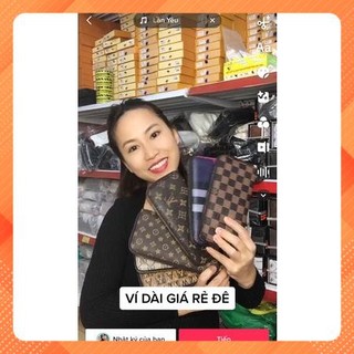 [size 20] ví nữ cầm tay khoá đồng cao cấp LV, GC...