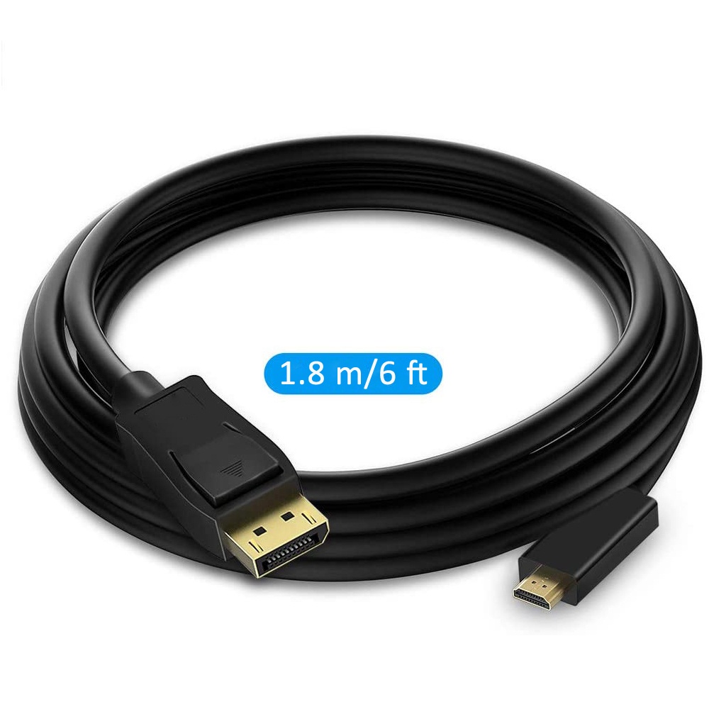 Cáp ChuyểN ĐổI DP Sang HDMI 4K 30Hz Cho PC / MáY ChiếU / Laptop