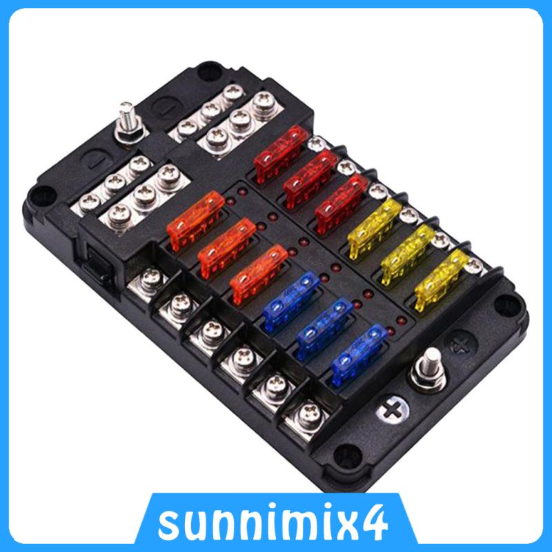 Giá Đỡ Cầu Chì 32V 100A 12 Trong 1 Tự Động Chống Nước Cho Xe Hơi H2Sports