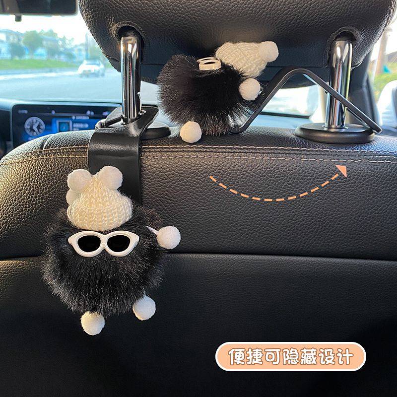 Small Briquette Car Backrest Hook Cute Car Seat Multifunctional Storage Front Row Rear Row Car Interior Decoration TujP