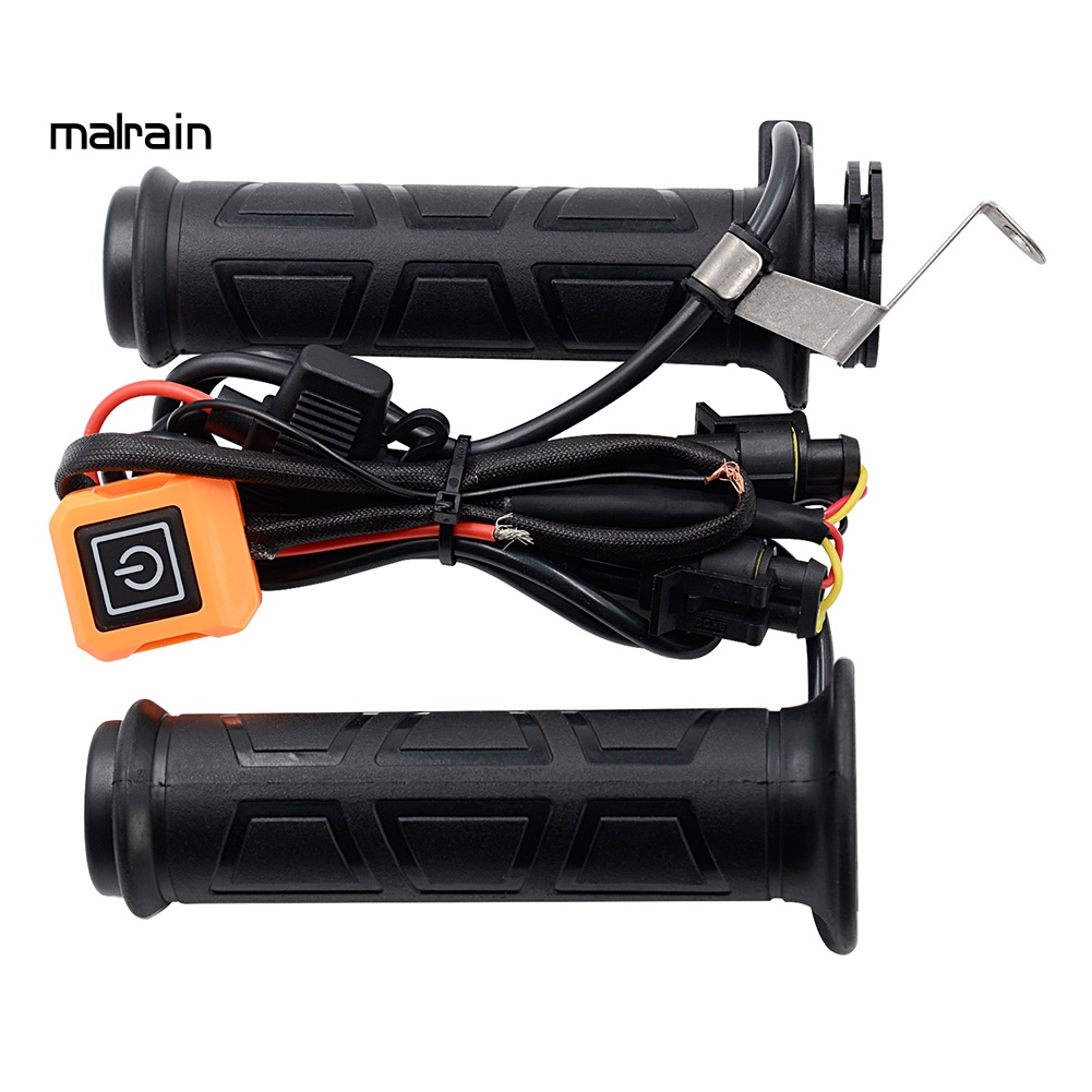 1 Cặp Đệm Sưởi Ấm Tay Lái Xe Máy 12V 3 Chỗ Bằng Điện