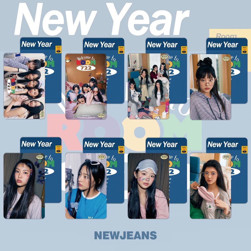 Set 8 Tấm Ảnh Lomo 722 Tấm Thẻ In Hình Các Thành Viên Nhóm Nhạc HANNI HAERIN HYEIN