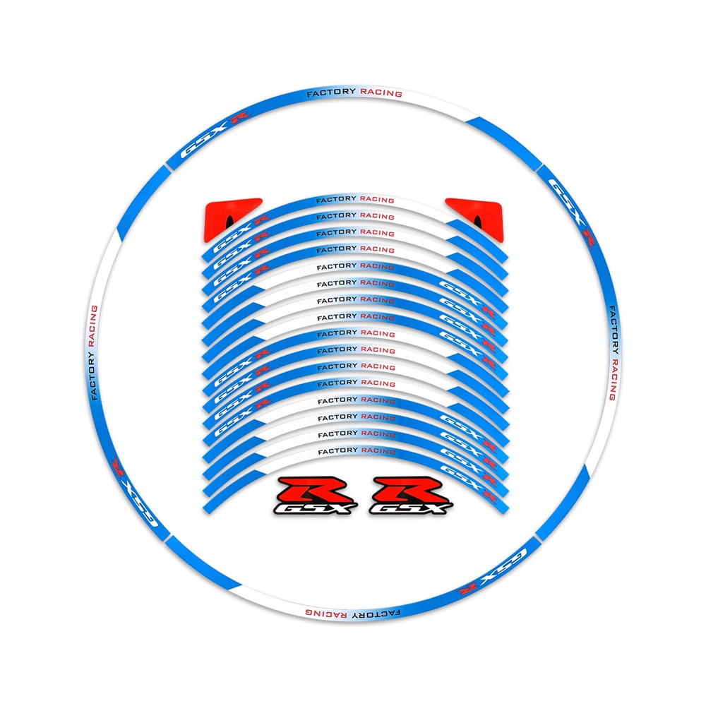 Miếng Dán Phản Quang Trang Trí Vành Bánh Xe Mô Tô SUZUKI GSX-R125 GSX-R250R / GSX-R150 GSX-S150 GSX 250R 17inch
