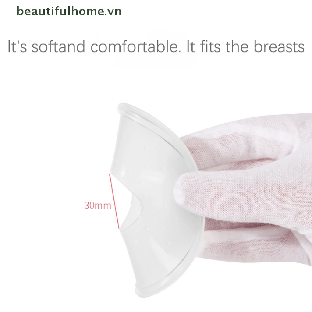 Bộ 1 / 2 Cốc Silicone Sưu Tập Sữa Mẹ Chống Rò Rỉ Tiện Dụng