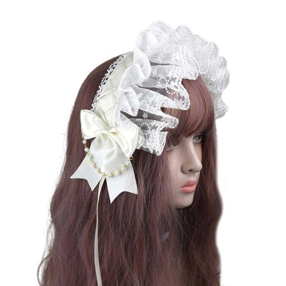 Dây Ruy Băng Trang Trí Đầm Lolita Băng Đô Ren Cài Tóc Thời Trang