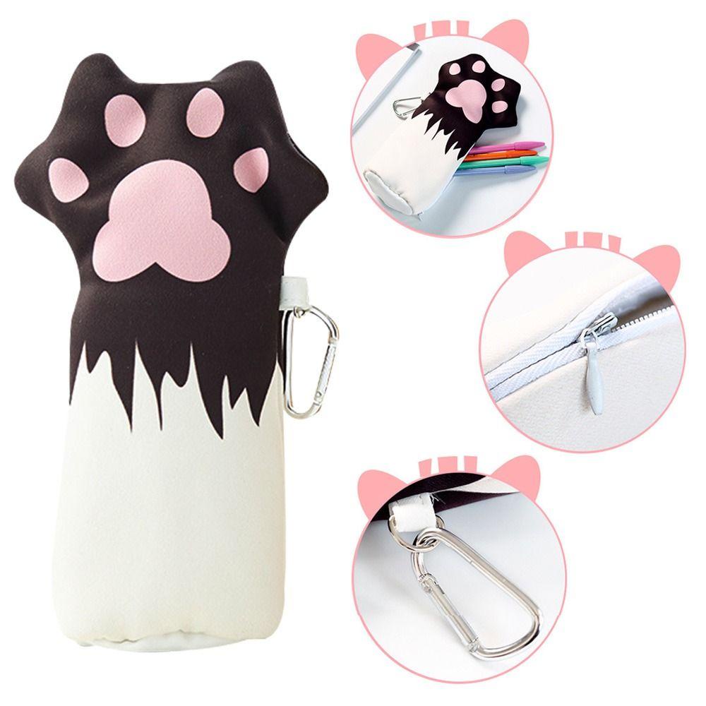 Túi Đựng Bút Đa Năng Hình Chân Mèo Hoạt Hình Đáng Yêu