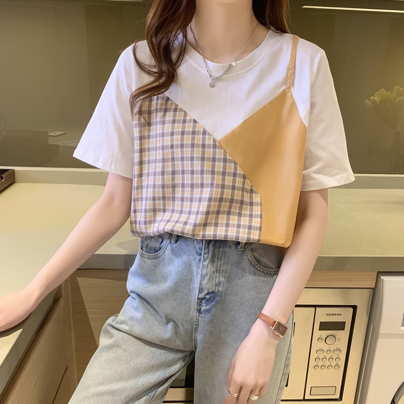 NRVP Áo Thun Tay Ngắn Dáng Ôm In Họa Tiết Độc Đáo Thời Trang Đường Phố Hàn Quốc Cho Nữ