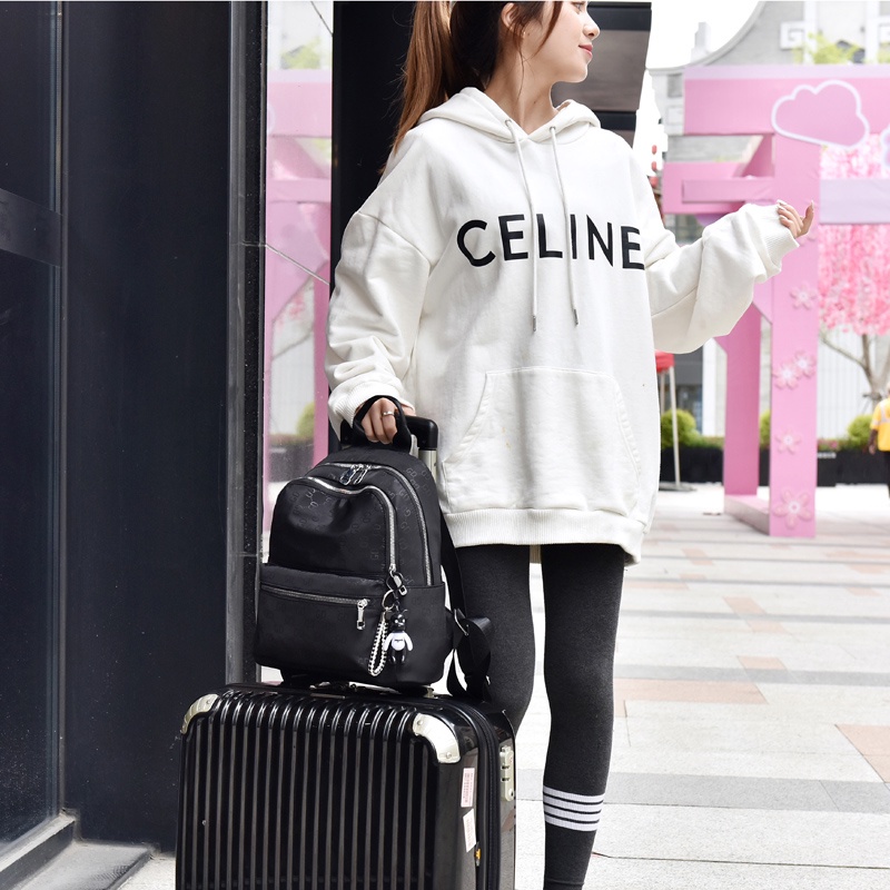 Ielgy Ba Lô Thời Trang Đơn Giản Phong Cách Ngoại Quốc Cho Nữ