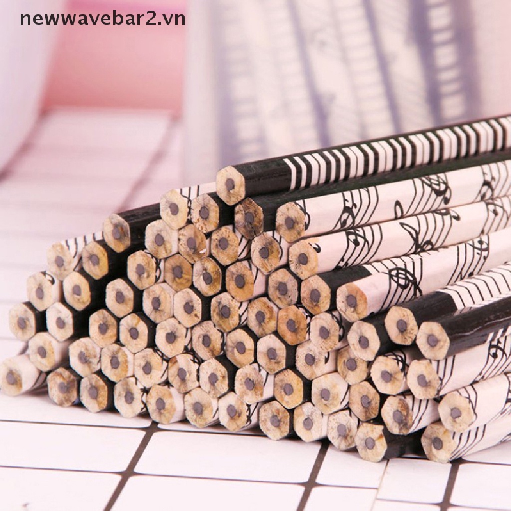 【new】 12Pcs Cute Music Notes Piano HB  Standard Pencils Students Paing Pencil Primary School Prize Korean Stationery Gifts .
