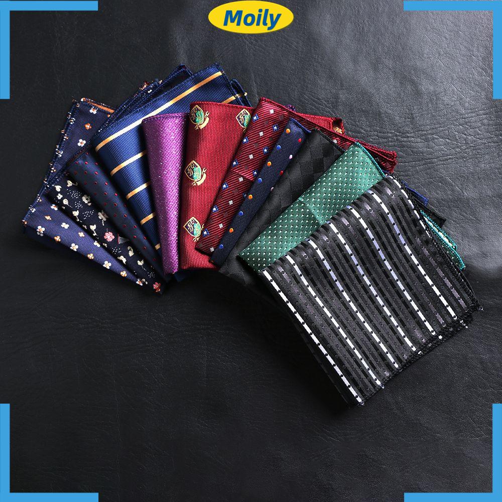 Khăn tay vuông bỏ túi vải satin in hoa