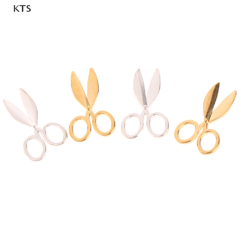 2 Chiếc Kéo Kim Loại Mini Trang Trí Nhà Búp Bê 1: 12