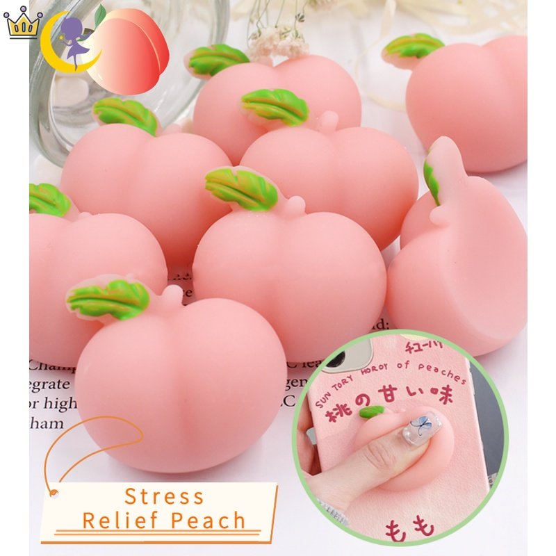 Đồ Chơi Nắn Bóp Đàn Hồi Giảm Stress Hình Quả Đào DIY Tik TokJP5