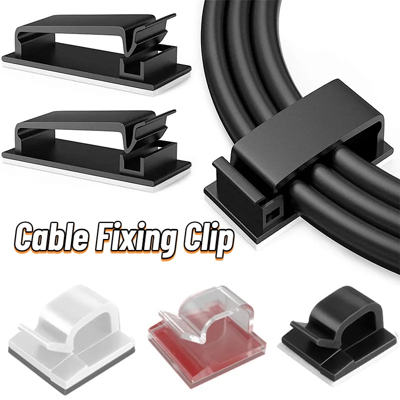 Kẹp Cố Định Dây Cáp Sạc USB Tự Dính Có Thể Tái Sử Dụng