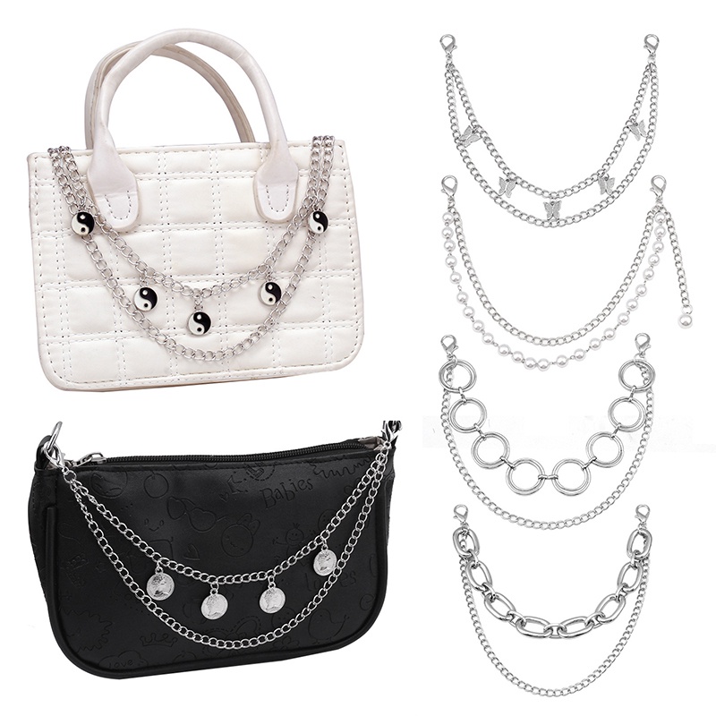 Dây Xích Nhiều Lớp Có Khóa Tôm Hùm Tự Làm Trang Trí Quần Áo / Túi