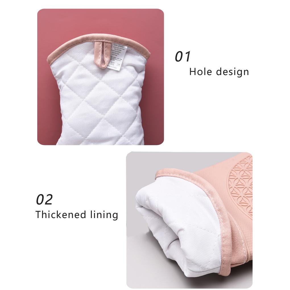 Găng Tay Silicone Cách Nhiệt Chống Trượt Có Thể Giặt Được Tiện Dụng