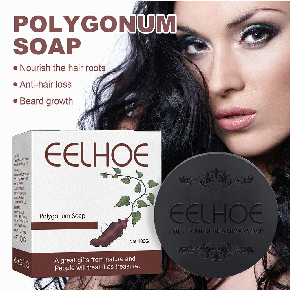 Xà Phòng Gội Đầu Đa Giác Màu Đen EELHOE 100g