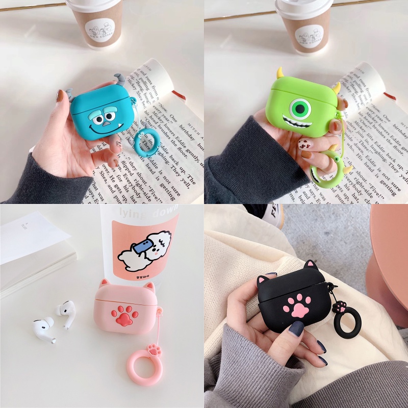 DISNEY Vỏ Bảo Vệ Hộp Sạc Tai Nghe AirPods Pro 2 / Pro 2 Bằng Silicon Họa Tiết Hoạt Hình Stitch / Mickey Dễ Thương