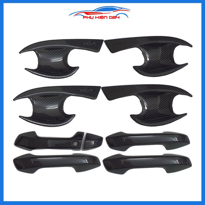 Ốp tay hõm Kia K3 2021-2022-2023-2024 vân Cacbon bảo vệ chống trầy cửa xe