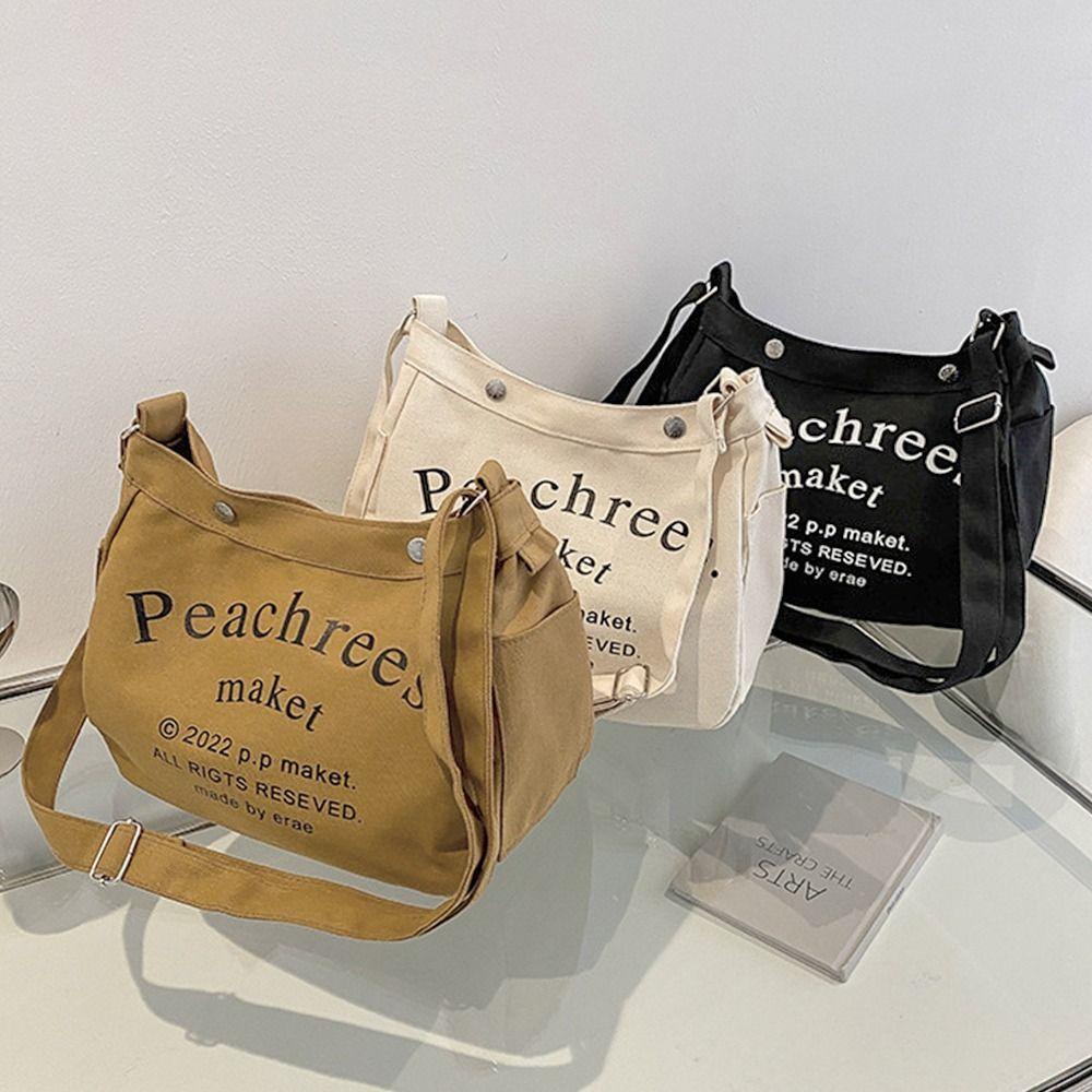 Túi Xách Đeo Vai Đựng Hành Lý Bằng Vải Canvas Dành Cho Nữ