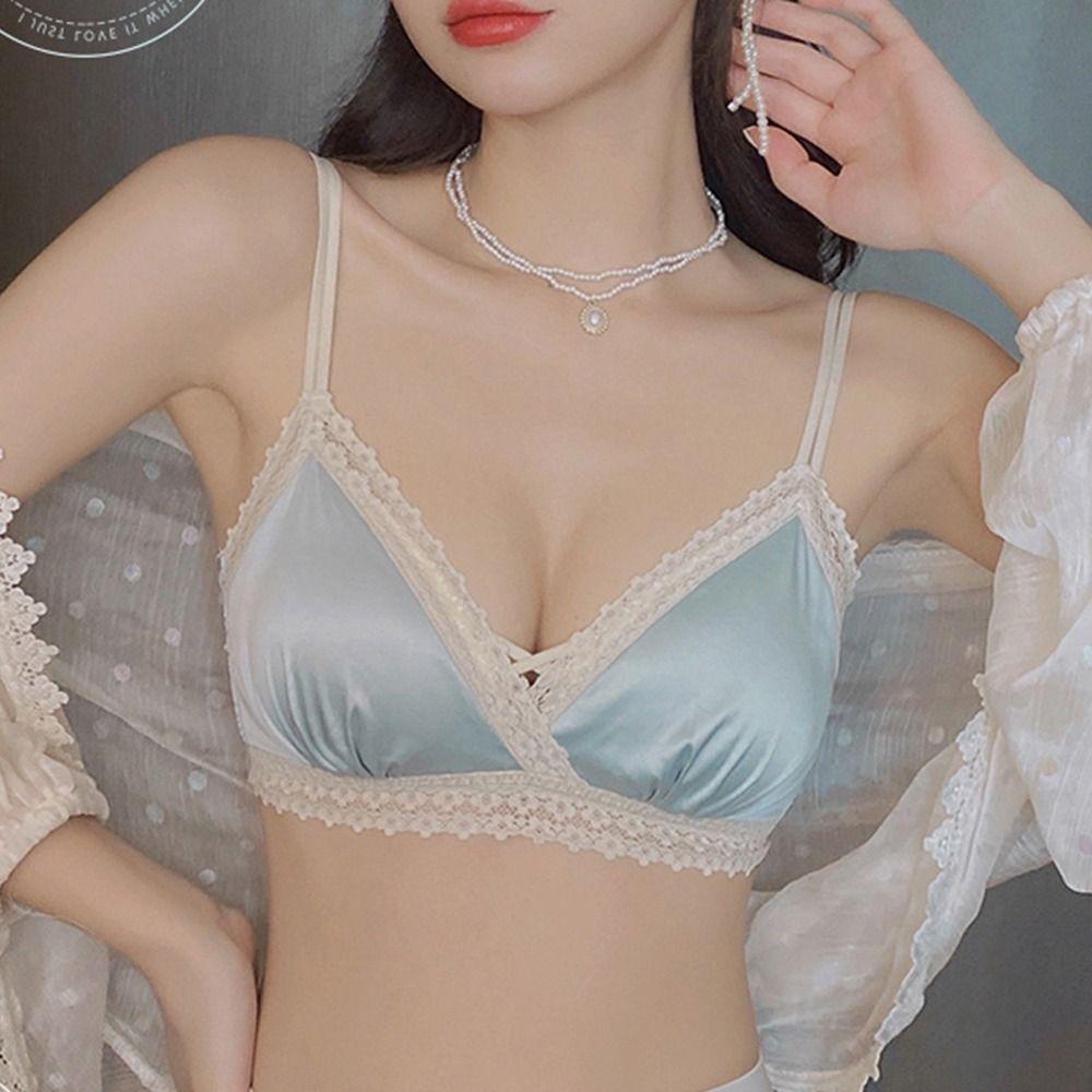 CABEZA Áo Lót Nâng Ngực Không Gọng Màu Sắc Đơn Giản Cho Nữ