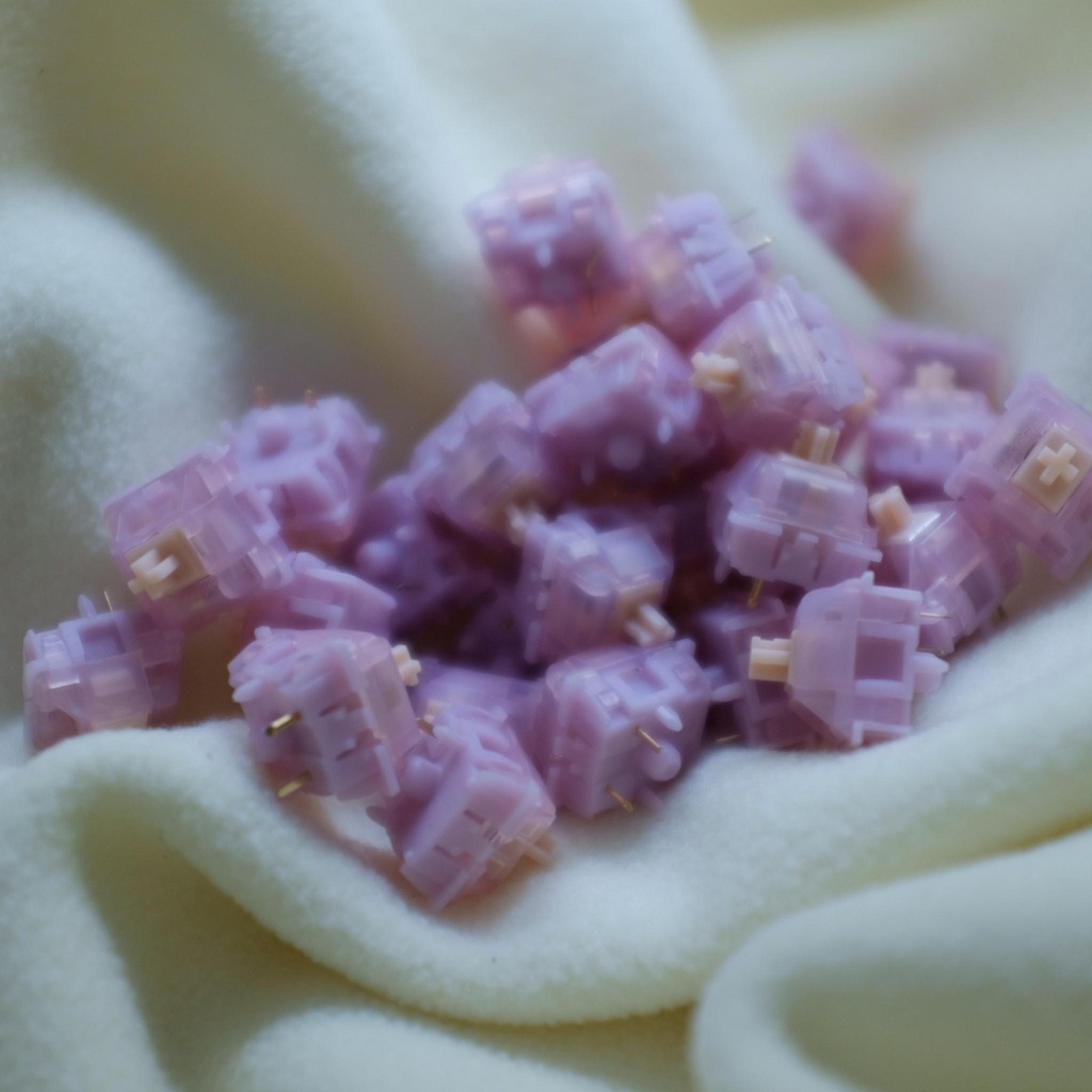 Switch Gateron Pure Berry x Modern Grey Linear Switch | Công tắc bàn phím cơ