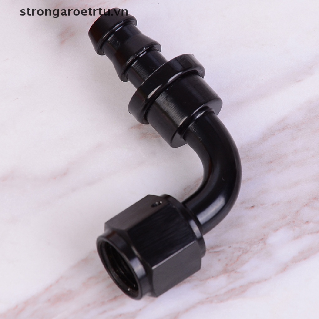 Đầu Nối Dây Dẫn Dầu / Nhiên Liệu / gas AN6 AN-6 Màu Đen Góc 90 Độ