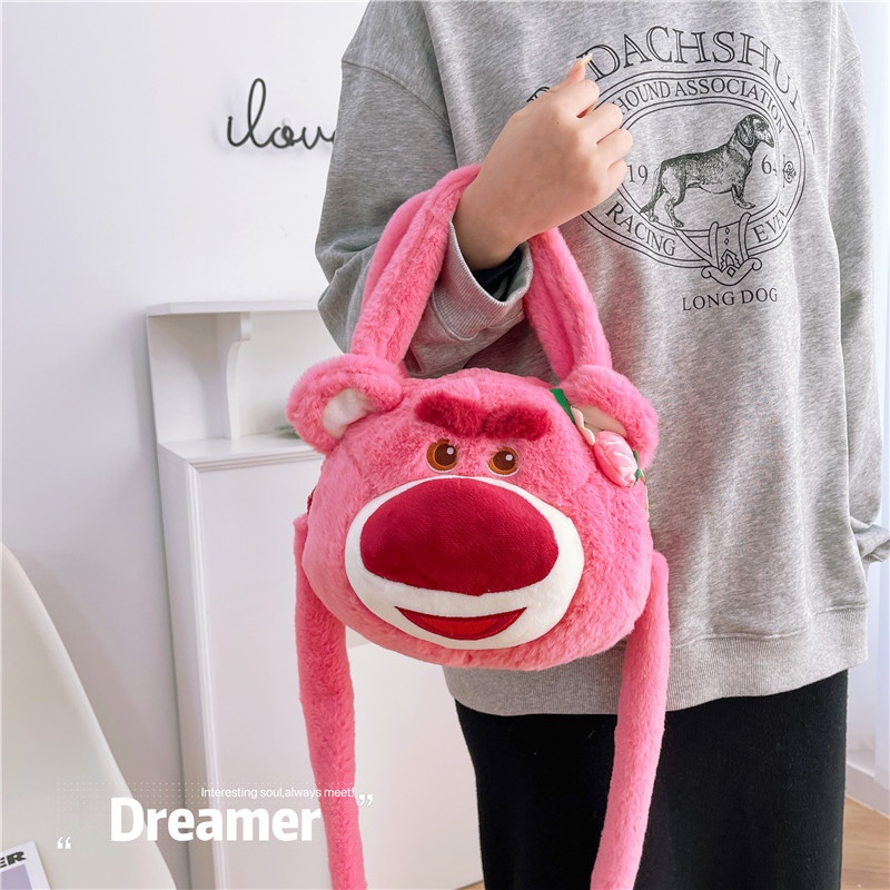 Túi Đeo Chéo Thiết Kế Hình Chú Gấu Hoạt Hình Dễ Thương