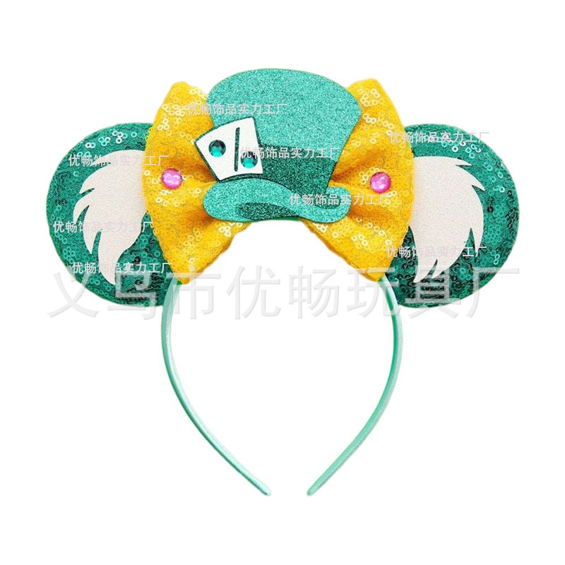 Alice Băng Đô Cài Tóc Hình Chuột mickey Phong Cách Phim Adventures in Wonderland