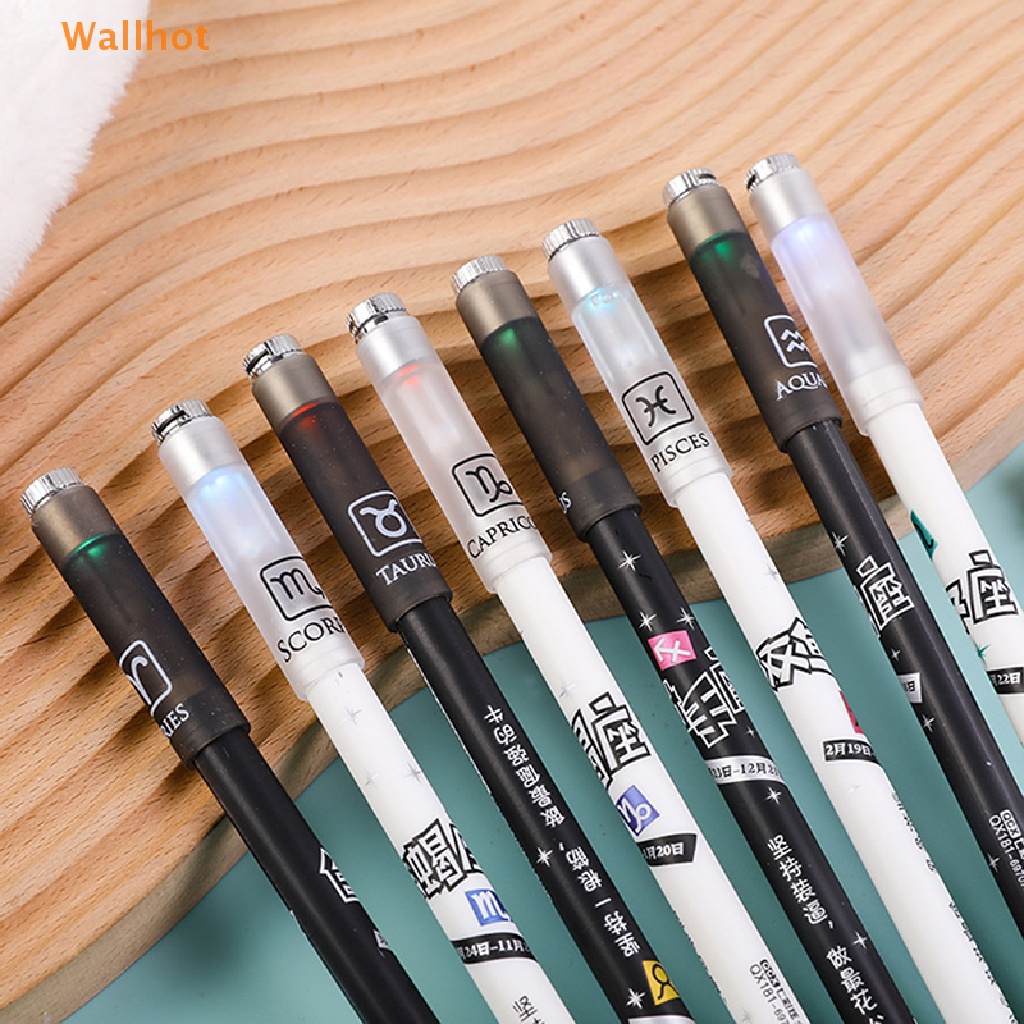 1 Bút Mực Gel Gắn Đèn LED Màu Sắc Ngẫu Nhiên Sáng Tạo